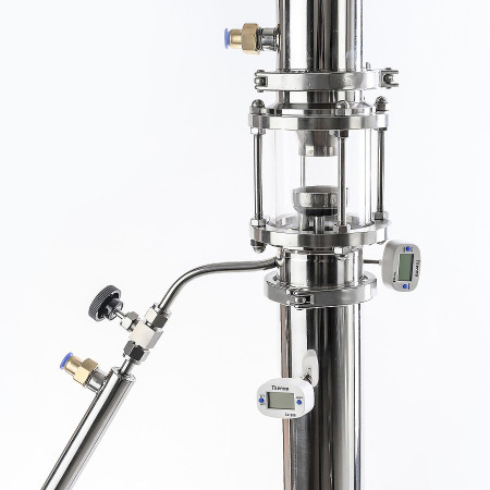 Packed distillation column 30/350/t with CLAMP 3 inches в Волжском