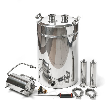 Cheap moonshine still kits "Gorilych" double distillation 20/35/t (with tap) CLAMP 1,5 inches в Волжском