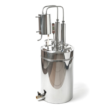 Cheap moonshine still kits "Gorilych" double distillation 20/35/t (with tap) CLAMP 1,5 inches в Волжском