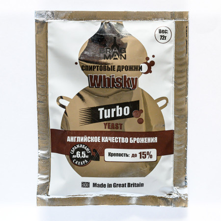 Turbo yeast alcohol BragMan "Whisky TURBO" (72 gr) в Волжском