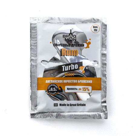 Turbo yeast alcohol BragMan "RUM TURBO" (72 gr) в Волжском