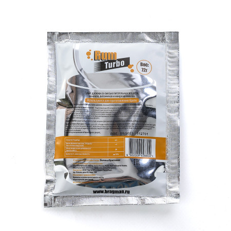 Turbo yeast alcohol BragMan "RUM TURBO" (72 gr) в Волжском